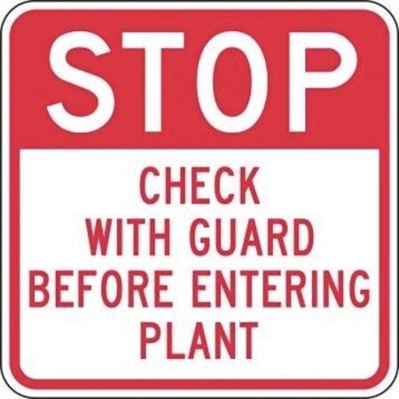 Accuform FACILITY TRAFFIC SIGN 24 in  X 24 in FRR247HP